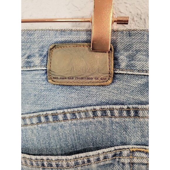 Vintage Y2K Gap Relaxed Fit Baggy Jeans Mens 35x34 Blue Denim Medium Wash - Picture 7 of 7